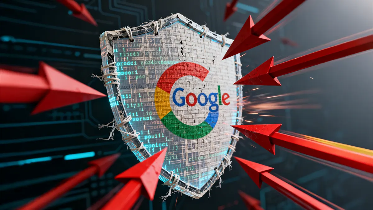 Ein Google Schutzschild wird automatisch repariert